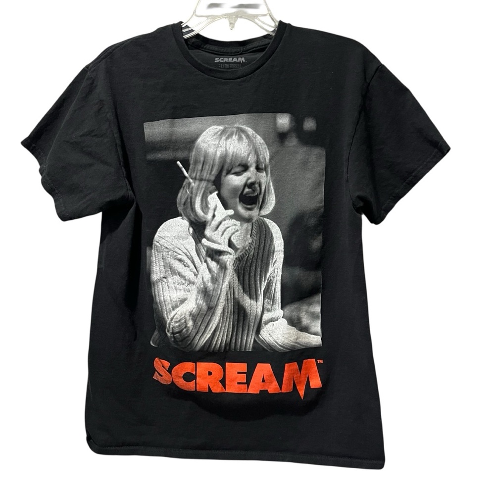 Scream Drew Barrymore Horror T-Shirt Medium Tee Licensed 2022 Miramax Cotton‎